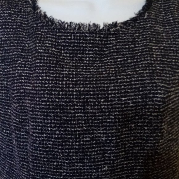 VINTAGE CYNTHIA ROWLEY Gray Knit Office Pencil Dress Size 8 - Picture 3 of 7